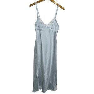NK Imode Silk Slip Dress Blue Medium